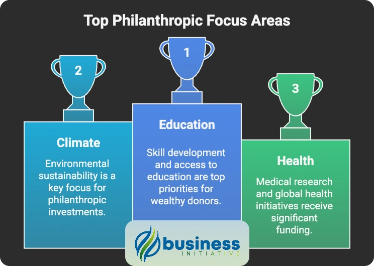 High-Net-Worth Donor Giving Patterns and Strategic Philanthropy 2025 High net worth philanthropic giving trends showing $241B lifetime giving from top 25 U.S. philanthropists
