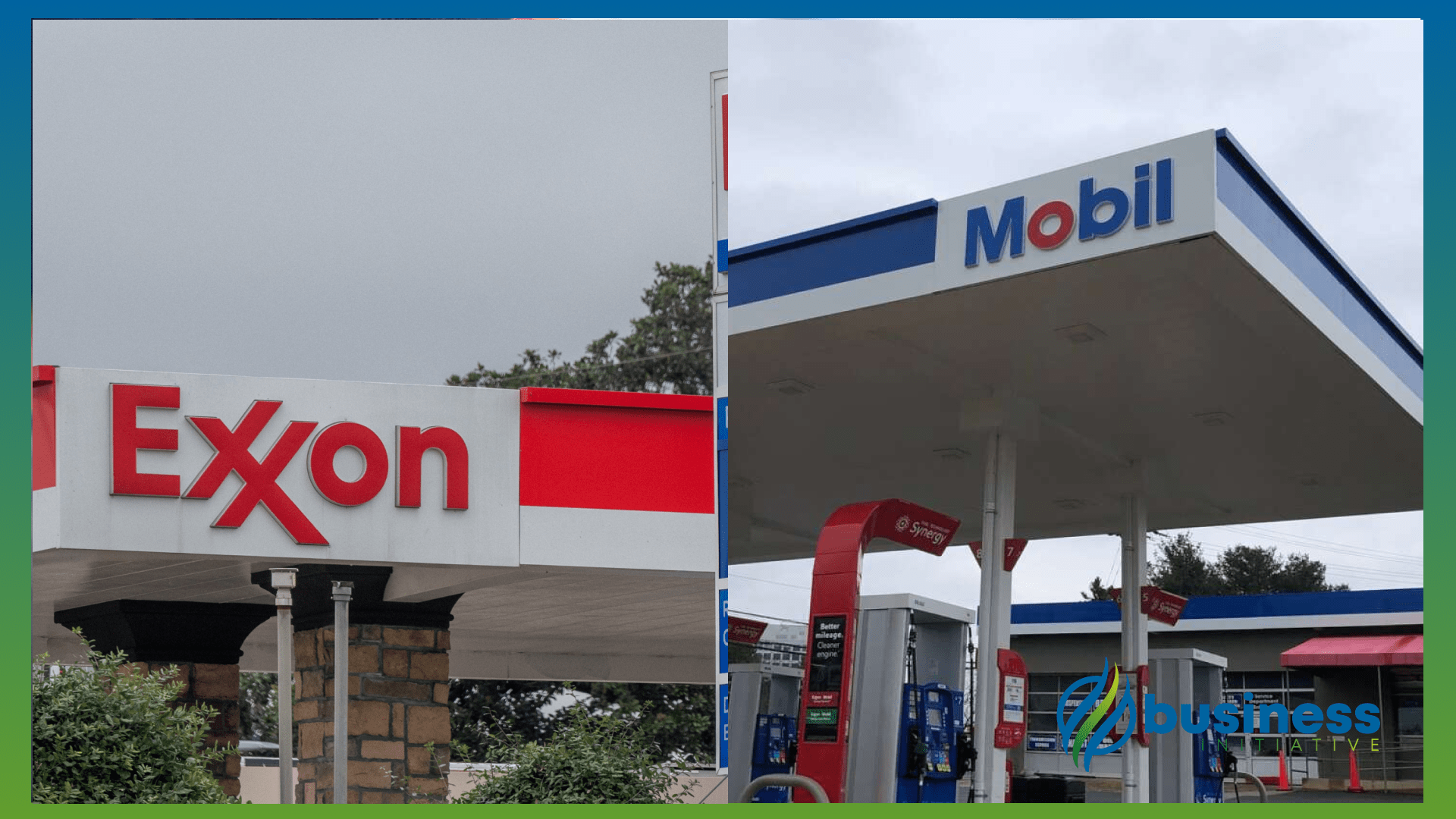 What happened when Exxon bought mobil? exxon and mobil