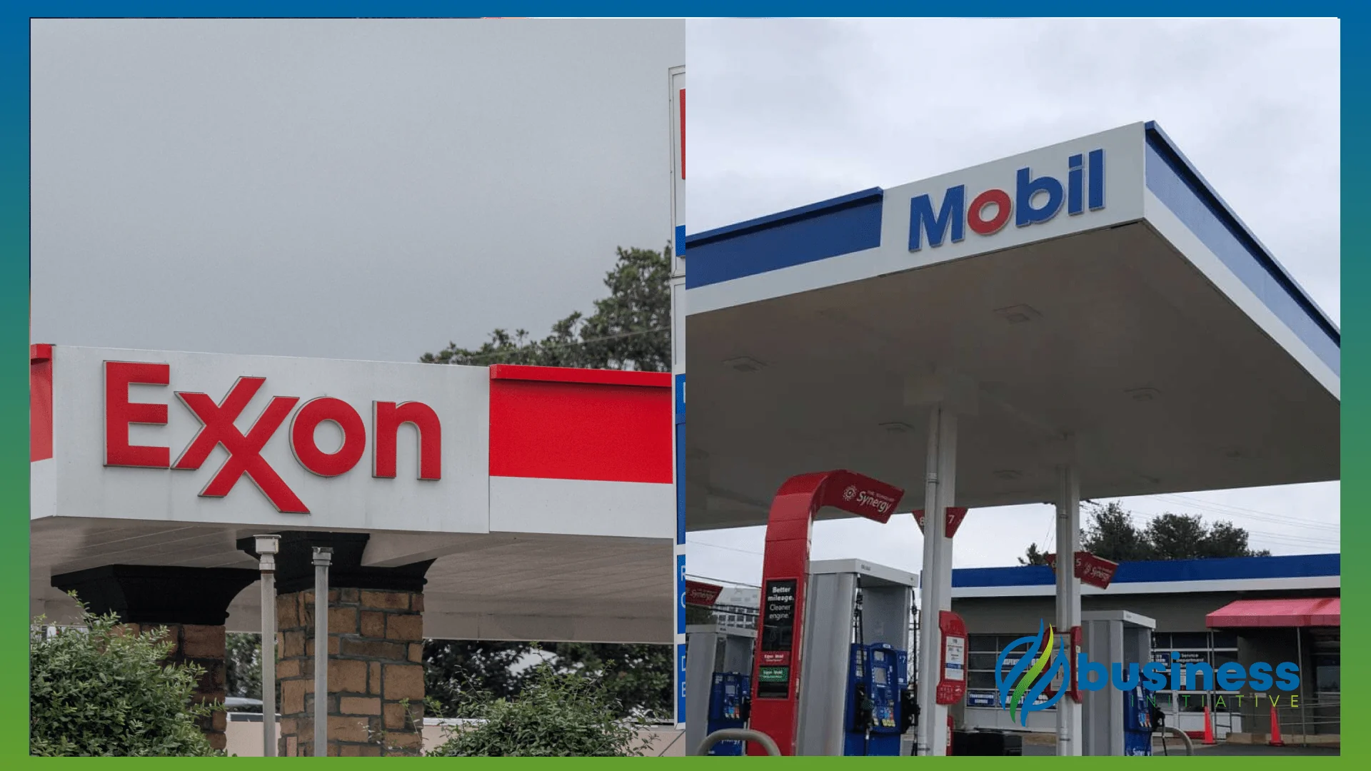 What happened when Exxon bought mobil? exxon and mobil