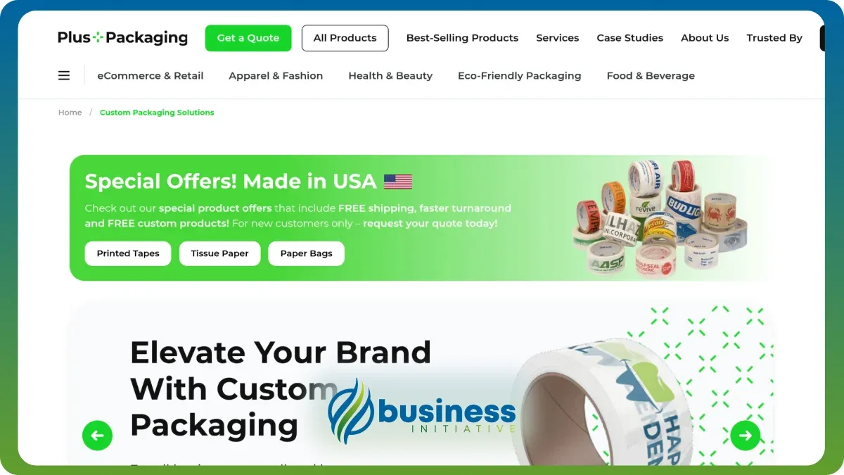 custom poly mailing bags and ecommerce packaging by Plus Packaging