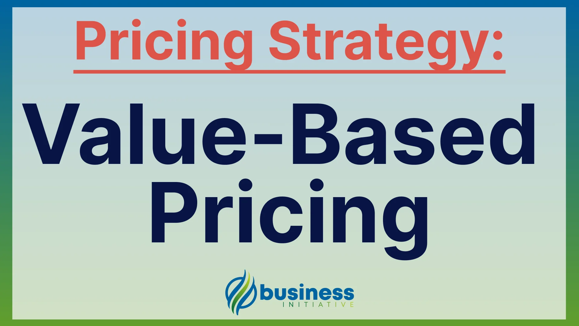 value-based pricing
