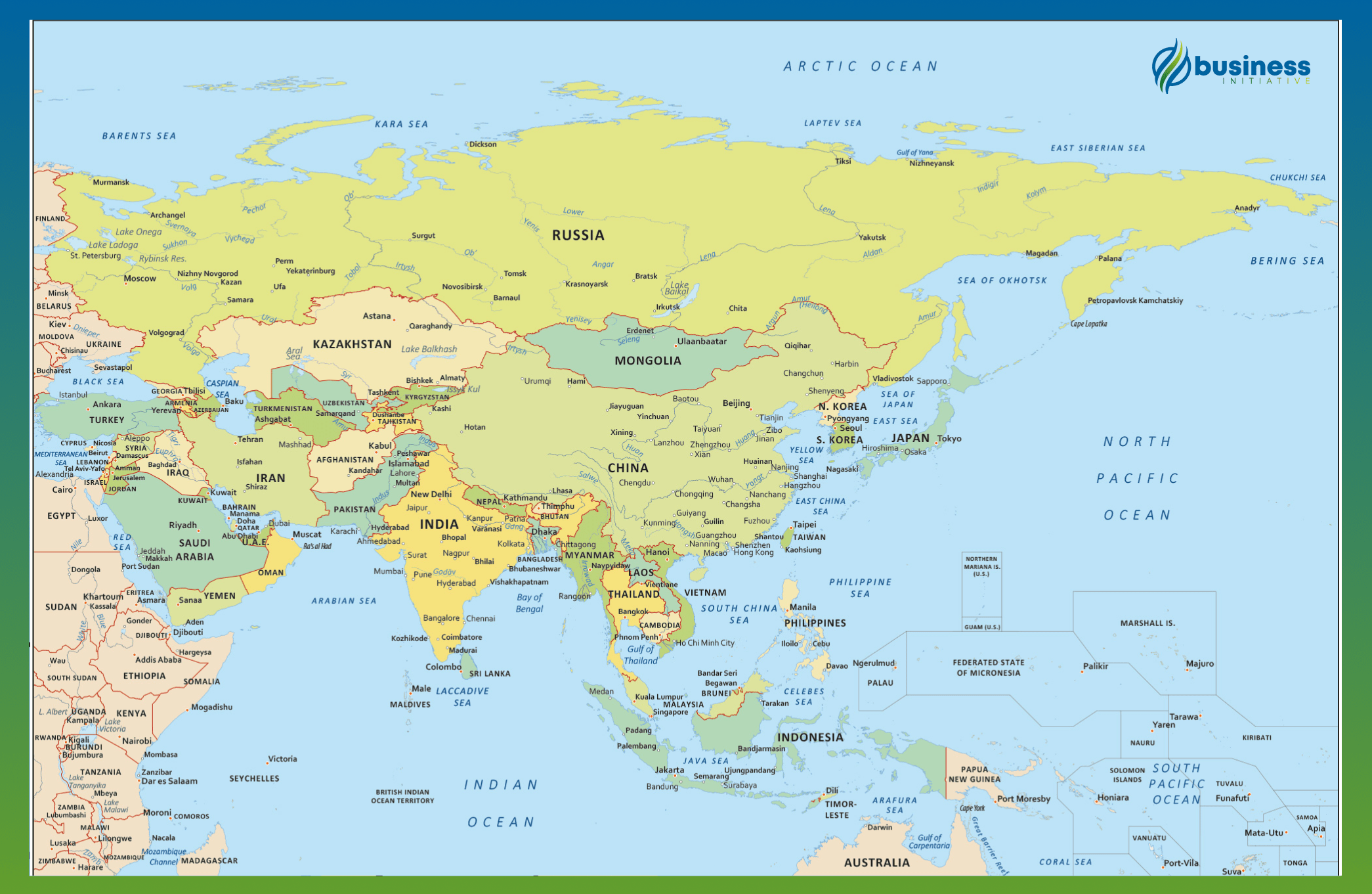 asia map