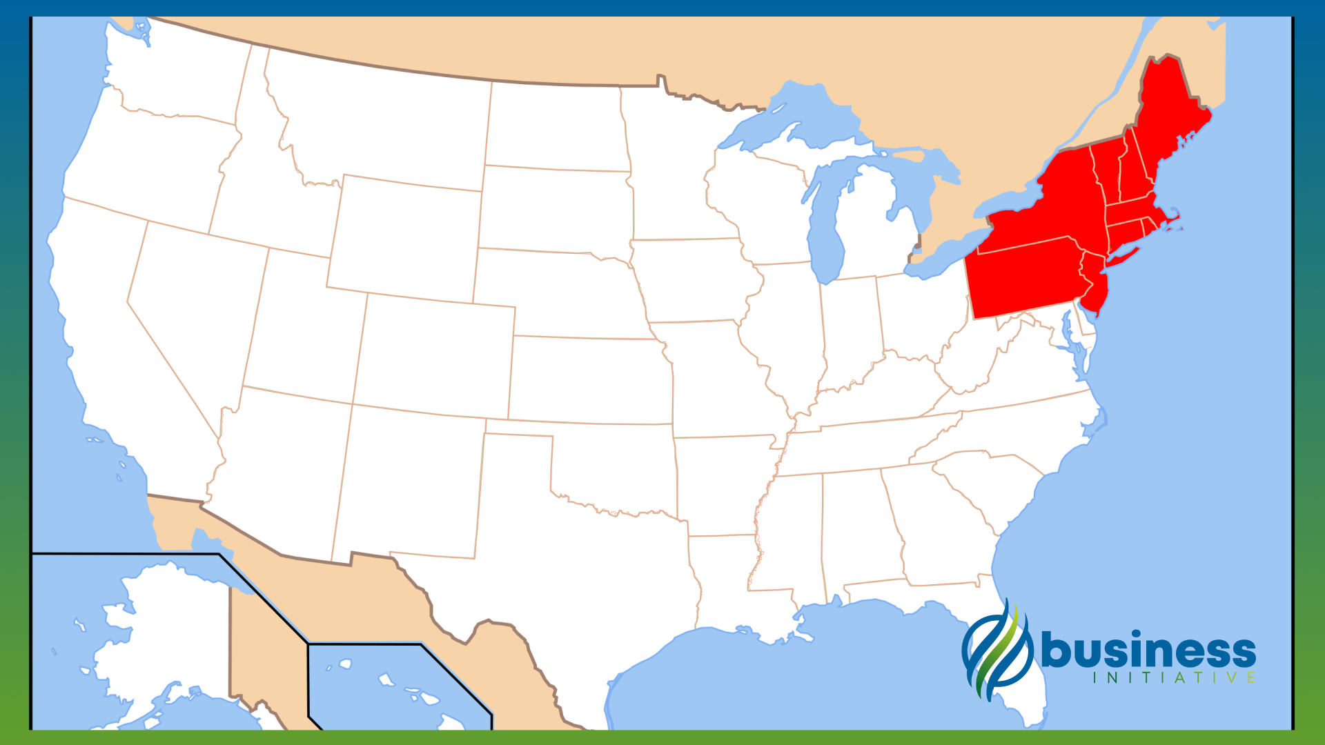 northeastern united states map