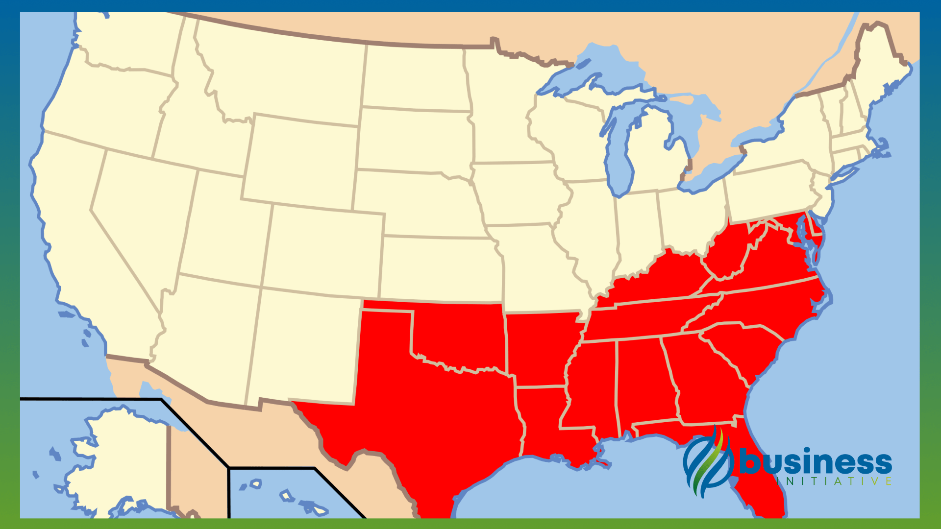 southern united states map