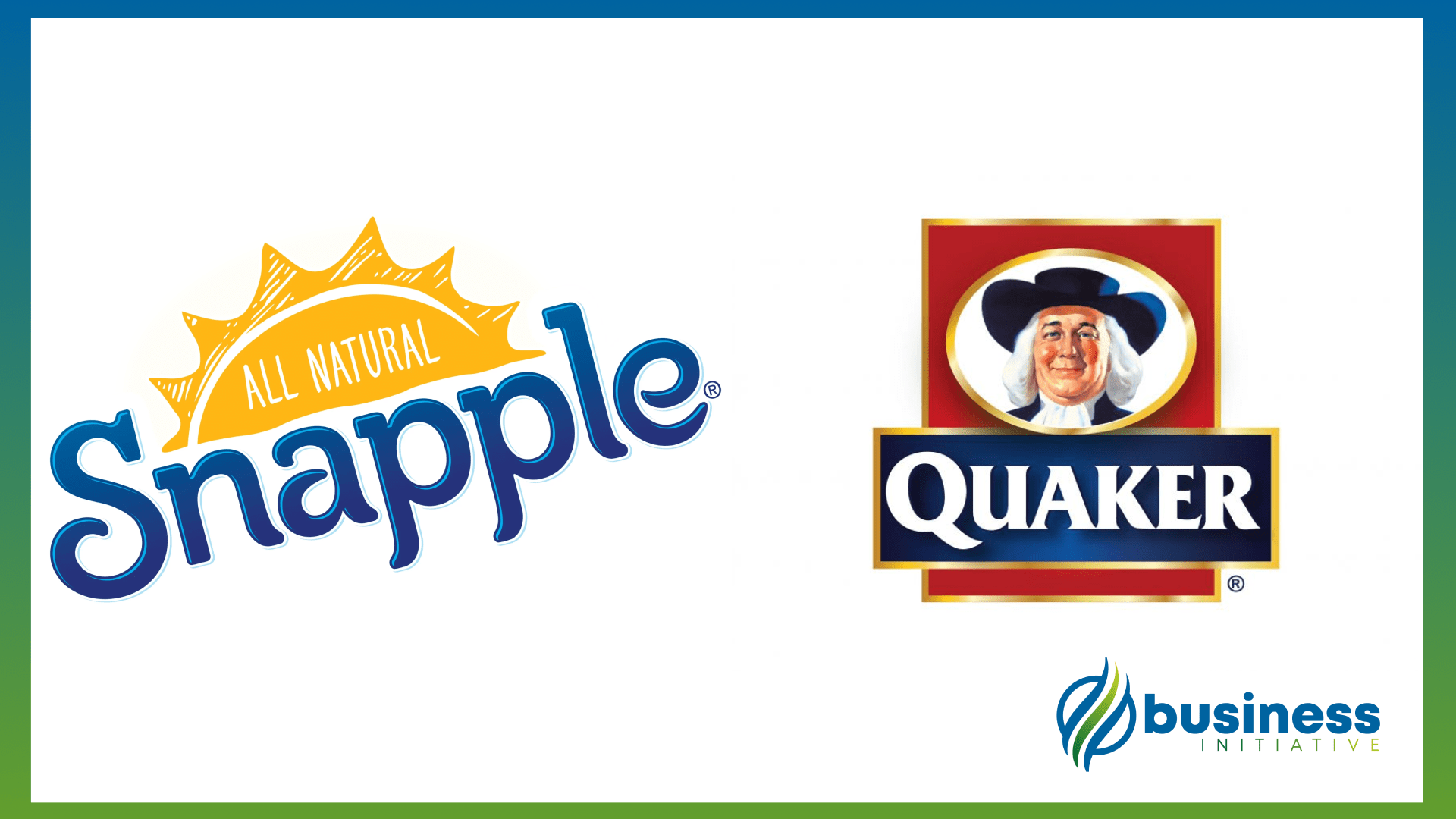snapple and quaker oats
