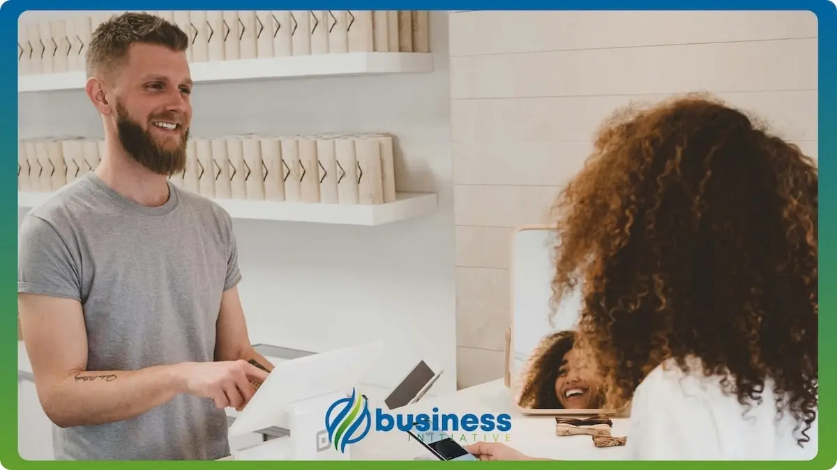 Business owner with documents